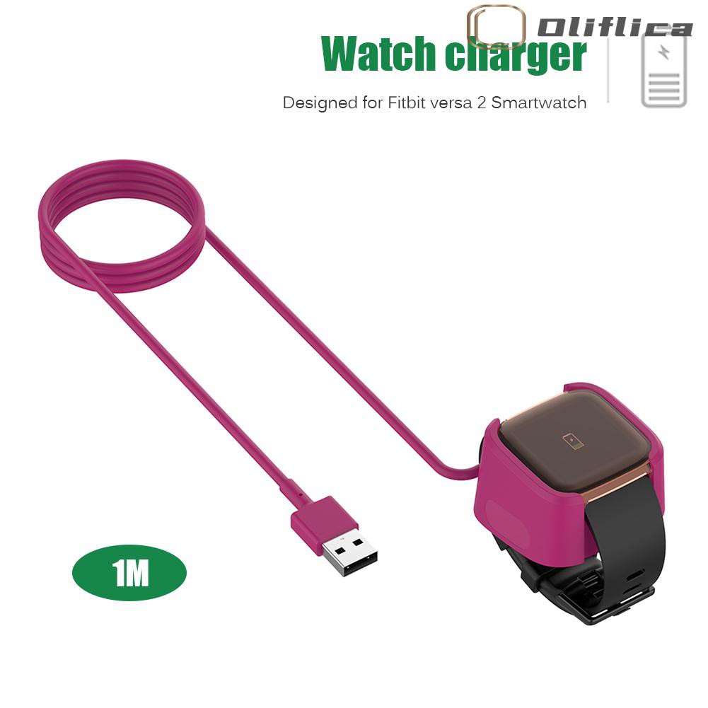 Cáp Sạc Usb 3.28ft Chuyên Dụng Cho Đồng Hồ Thông Minh Fitbit Versa 2