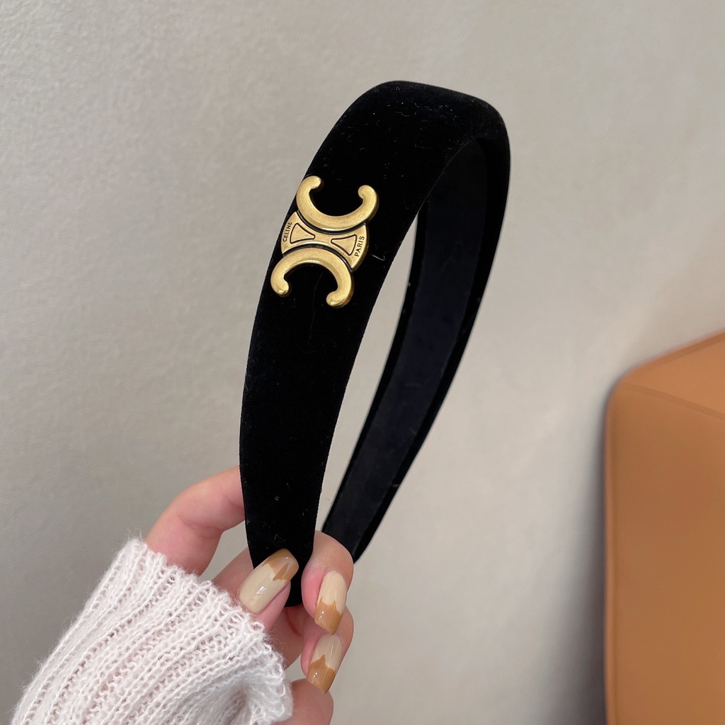 Băng Đô Nhung Đỏ Phong Cách Retro 2022 Arc de Triomphe