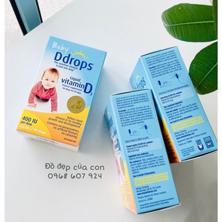 Vitamin D3 DDrops cho bé sơ sinh Canada 90 giọt