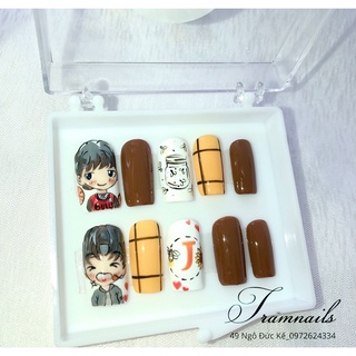 nailbox fan j97 đom đóm kèm keo+dũa