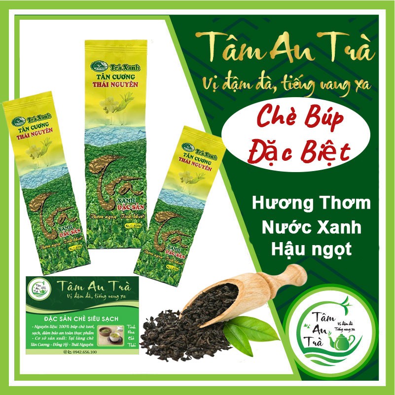 [free ship] Trà Búp Thái Nguyên Loại Đặc Biệt 500g (Đặc Sản Chè Tân Cương) Hương Thơm, Nước Xanh