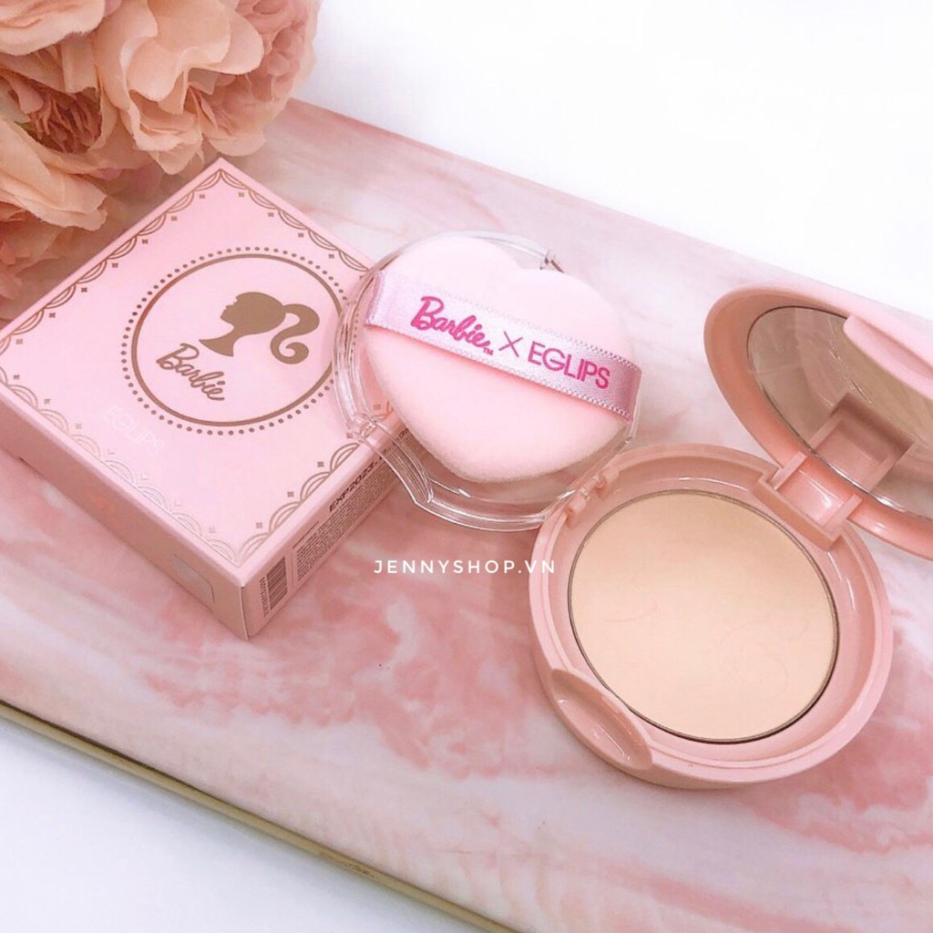 Phấn Phủ Nén Eglips x Barbie Blur Powder Pact