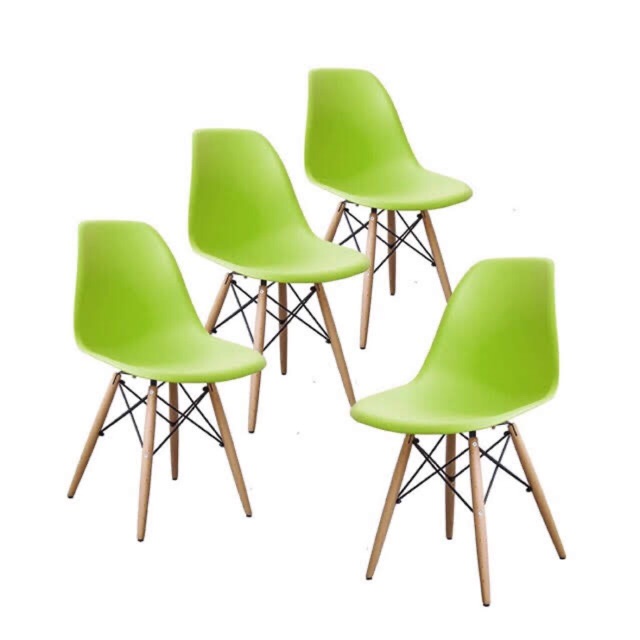 Ghế nhựa chân gỗ EAMES