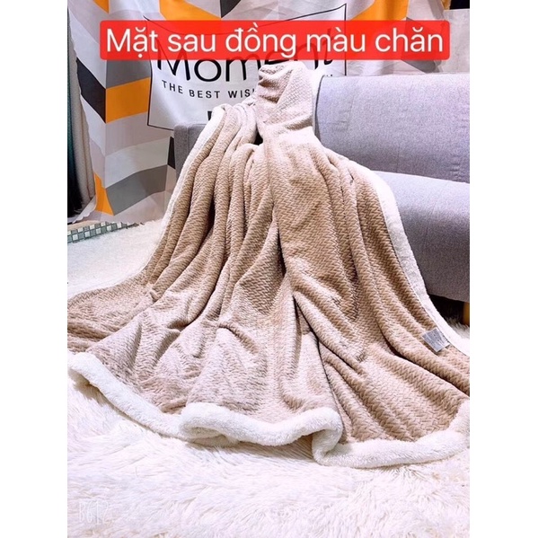 CHĂN LÔNG THỎ Dập Vân thiết kế mới (Mền /Chăn Nhung Tuyết / Chăn hè) /size 2mx2m3~ 2.5kg -&gt; được chọn màu