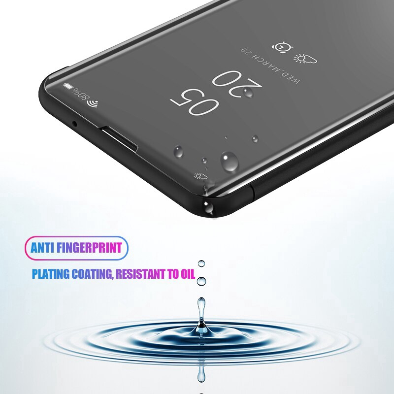 Bao da điện thoại mạ gương cho OPPO F5 F7 F9 F11 Pro A31 A83 A92 A5 A9 2020 Reno 3 A5S A3S