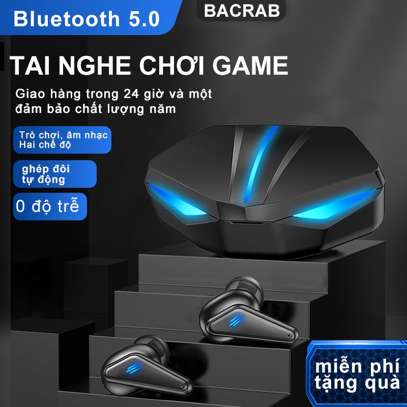 Tai nghe gaming không dây K55 ， tai nghr dien thoai có mic nhét tai không dây，chính hãng chuyên game thủ audio bluetooth nhét chup tai chơi game bluetooth PUBG， super bass TWS true wireless bluetooth headphone