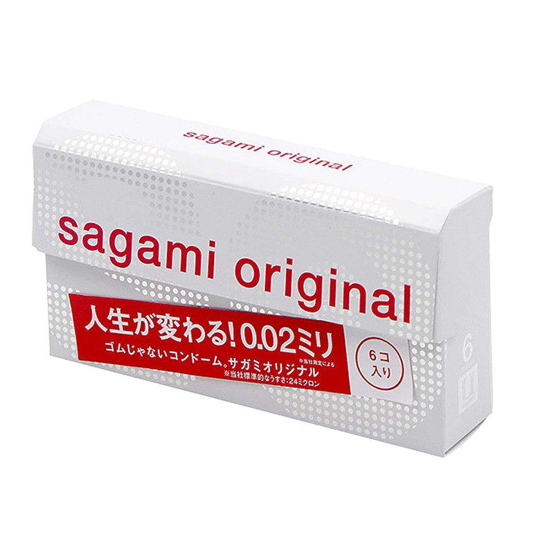 Bao Cao Su SAGAMI ORIGINAL 002 Siêu Mỏng Cao Cấp [Hộp 6c] - Chính Hãng Nhật Bản