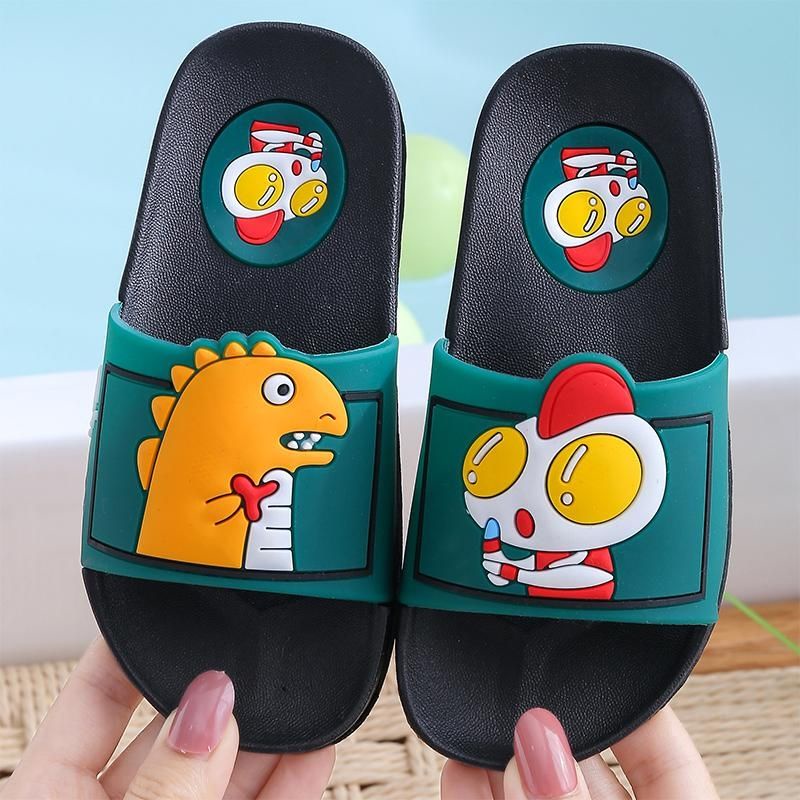 Dép trẻ em mùa hè bé trai bé gái hở mũi, chống trượt đi trong nhà cho bé, bé 1-3 tuổi, giày 2 trẻ em, gia đình