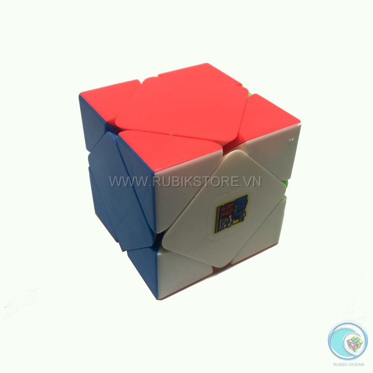 Đồ chơi Rubik biến thể 6 mặt Skewb MoFangJiaoShi Skewb Black/Stickerless