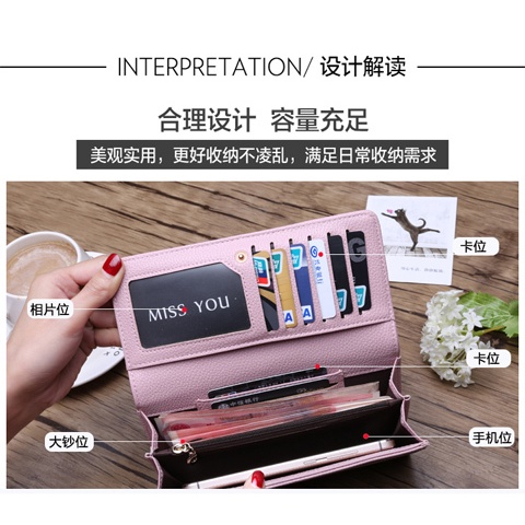 Ví Ngắn Cầm Tay Đa Năng Có Khóa Cài Thời Trang Cho Nam Và Nữ Ví Cầm Tay Gắn Tường Thiết Kế Đơn Giản Tiện Dụng