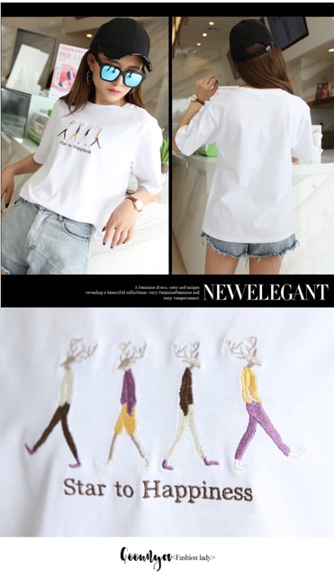 Áo thun tay ngắn phom rộng