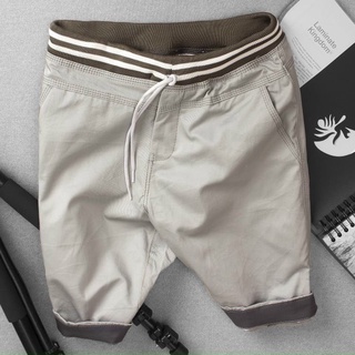 Quần short kaki,quần short kaki nam lưng thun,ống rộng chất vải kaki mềm mịn SUMI021
