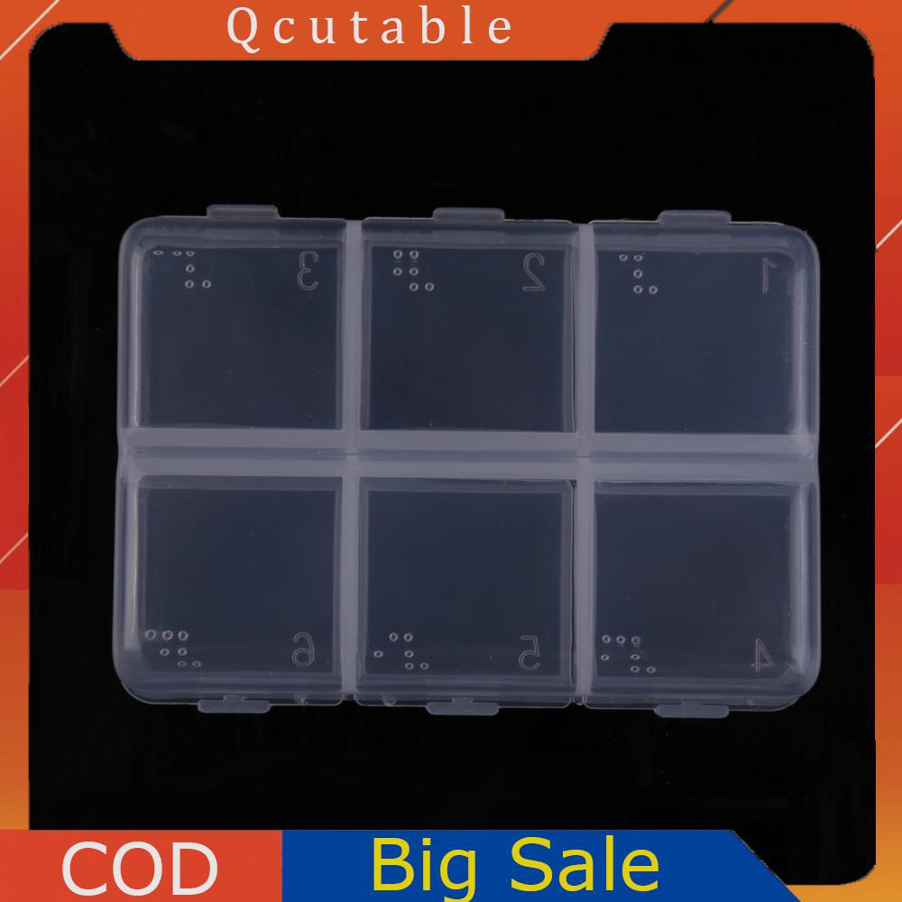 Hộp Nhựa Đựng Thuốc 6 Ngăn Tiện Lợi