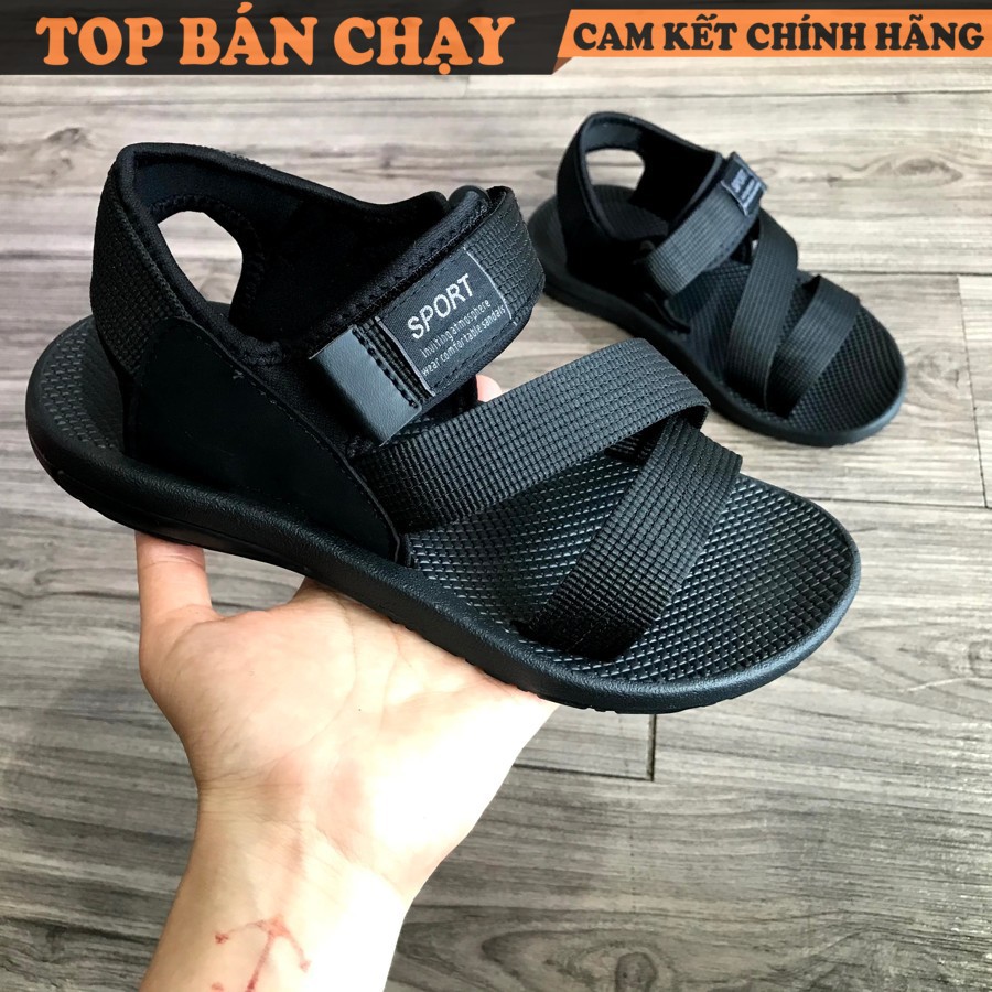 Giày xăng đan nữ quai chéo vải dù cotton RV871R - Sandal nữ Rova