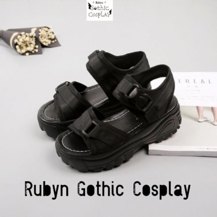 [Sẵn] 🔥 Giày Sandal đế cao 5,5cm, sandal cá tính ( Size 35 - 40 ) (Tài khoản Shopee duy nhất: gothic.cosplay ) -h91