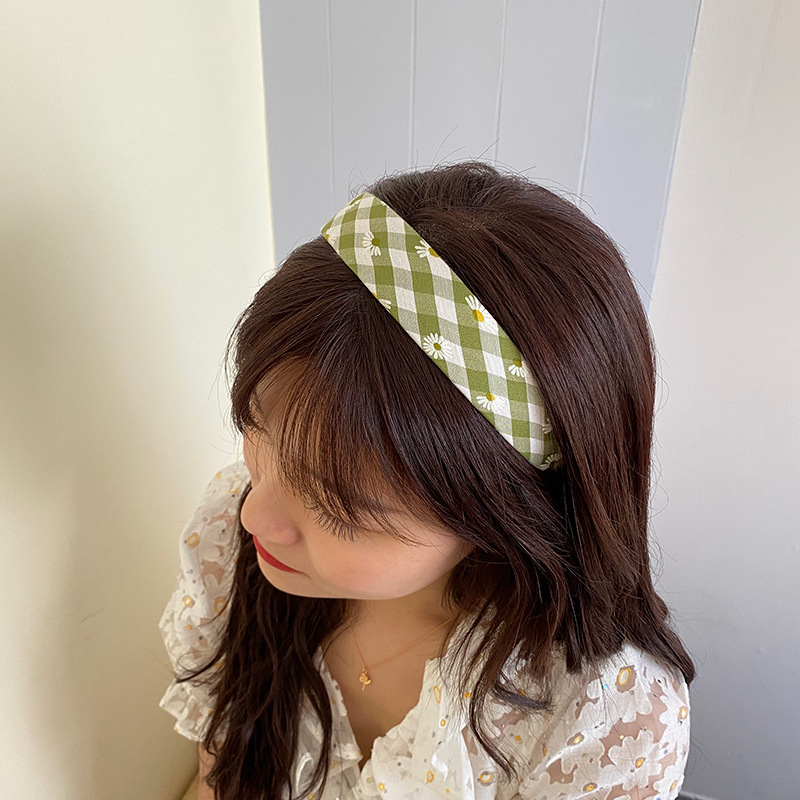 Băng Đô Vải Họa Tiết Hoa Cúc Xinh Xắn Cho Nữ