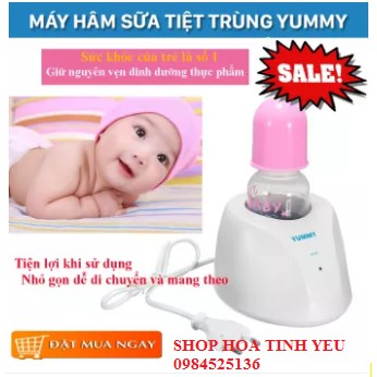 Máy hâm, ủ sữa Yummy YM-18A tiện dụng, tặng kèm bình sữa