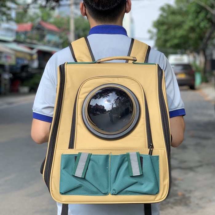 Balo phi hành gia cho mèo, Balo vận chuyển chó mèo đẹp form cứng