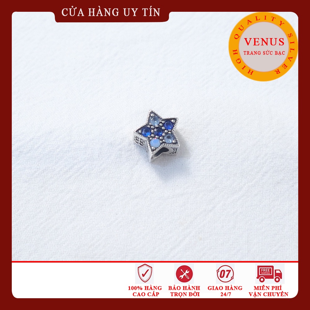 [Charm bạc 925 cao cấp] Bộ sưu tập charm ngôi sao 5 cánh- Mã sản phẩm VENUSAO