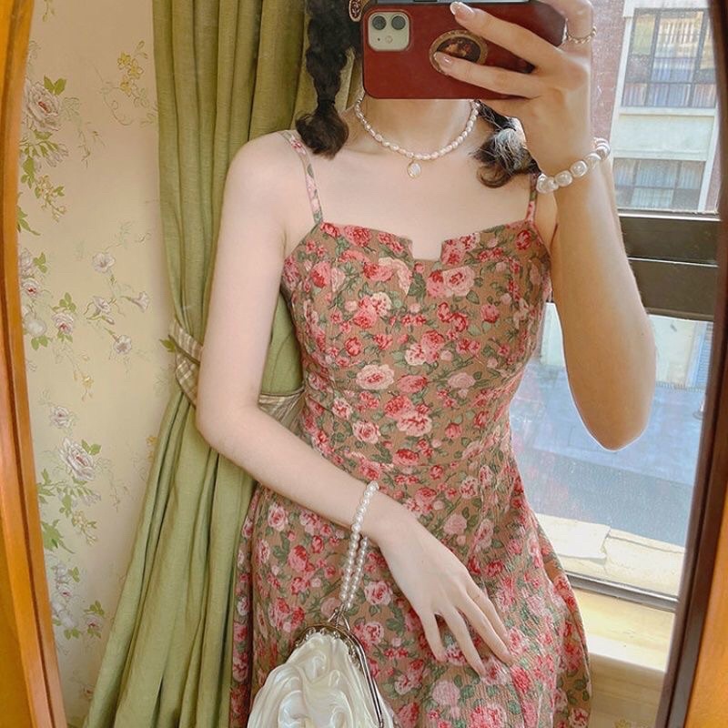 VÁY HAI DÂY HOA NHÍ