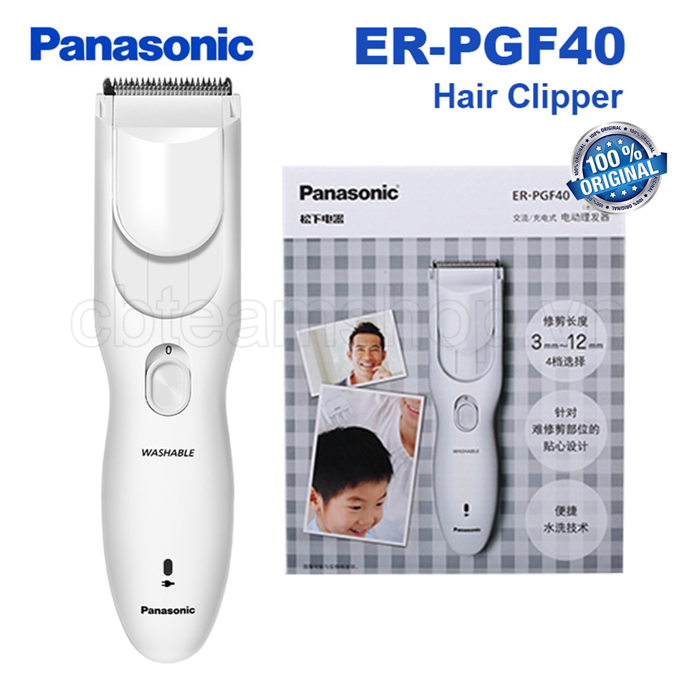 ❤️‍🔥Cổ phiếu sẵn sàng❤️‍🔥 Panasonic ER-PGF40 Tông đơ cắt tóc có thể giặt được Điện áp đa năng 100-240V Tông đơ cắt tóc nam chất lượng cao