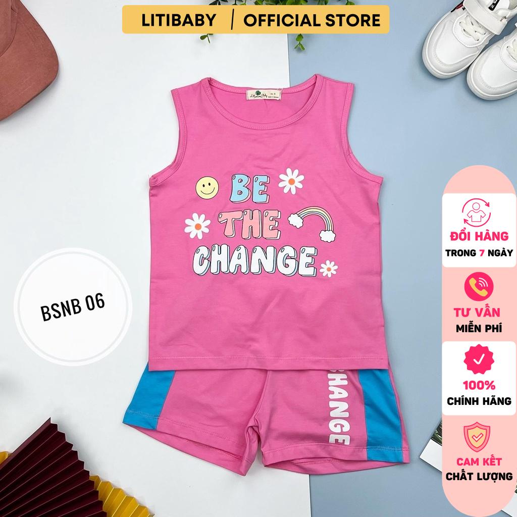 Bộ bé gái LITIBABY sát nách Be the change 8/16