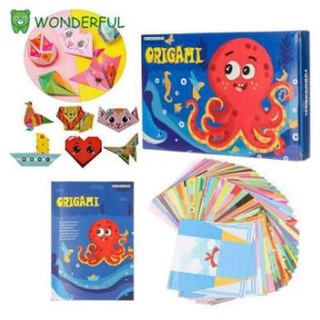 Bộ Giấy gấp xếp hình nghệ thuật Origami Nhật Bản 144 tờ kèm sách hướng dẫn-vườn của boss
