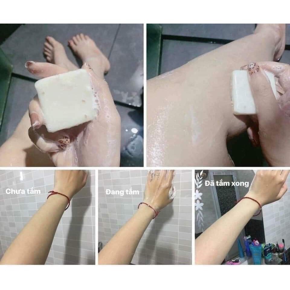 Xà phòng tắm Sữa Cám Gạo Thái Lan JAM RICE MILK SOAP 50g (Nhungshika)