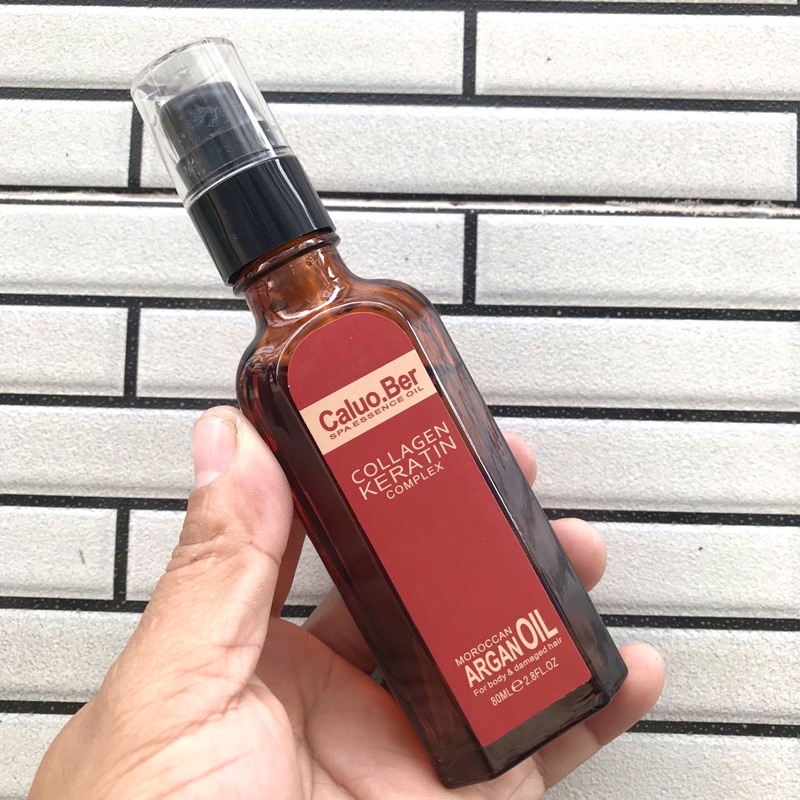 *TINH DẦU DƯỠNG TÓC BÓNG MƯỢT ARGAN OIL CALUOBER ITALY 80ml