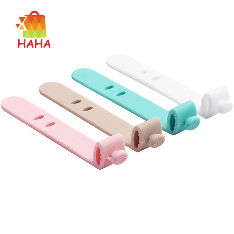 Set 4 Dây Silicone Buộc Dây Cáp Tiện Lợi