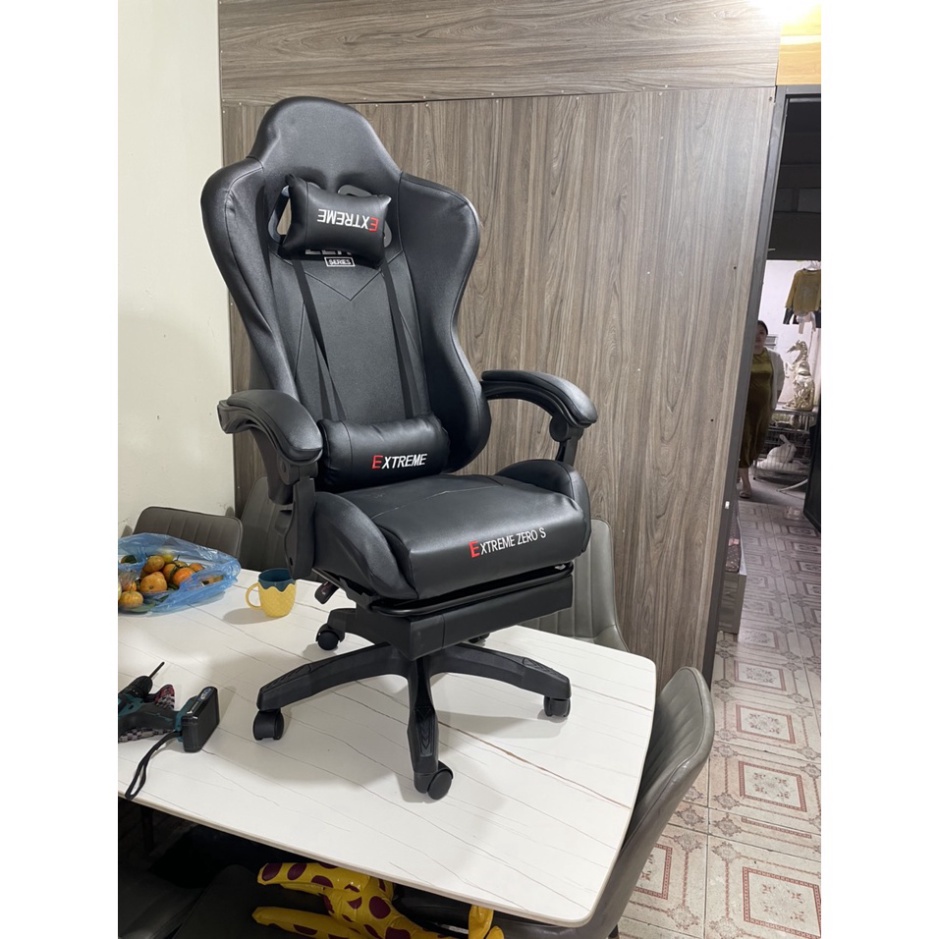 Ghế Gaming Zero S Gác Chân Chính Hãng Cao Cấp HA06 Ghế Game Thủ Nâng Hạ, Bọc Da Cao Cấp - Nội Thất hoài An