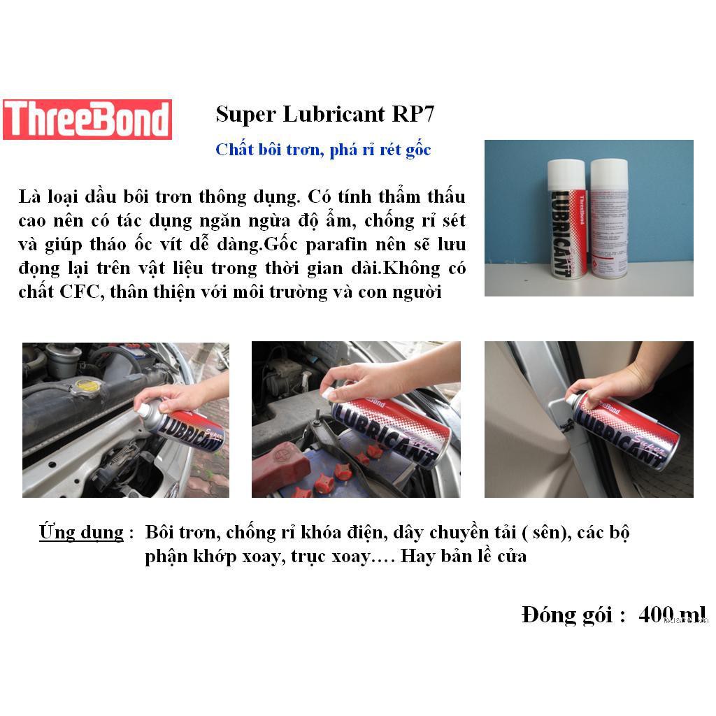 THREE BOND SUPER LUBRICANT 400ML - CHAI PHÁ RỈ, BÔI TRƠN, CHỐNG ẨM