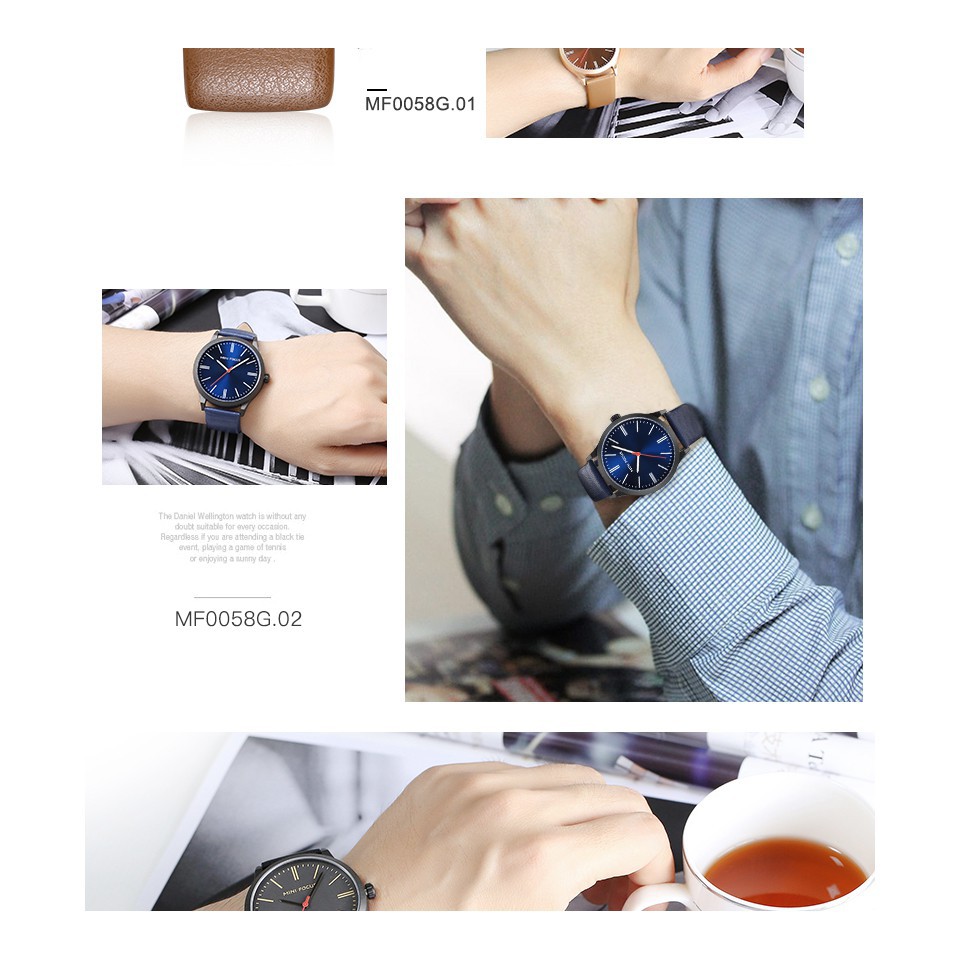 ĐỒNG HỒ NAM MINI FOCUS 0058G DÂY DA CAO CÂP,THIẾT KẾ MẠNH MẼ Bán lẻ giá sỉ