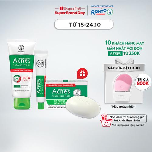 Bộ sản phẩm ngăn ngừa mụn căn bản Acnes