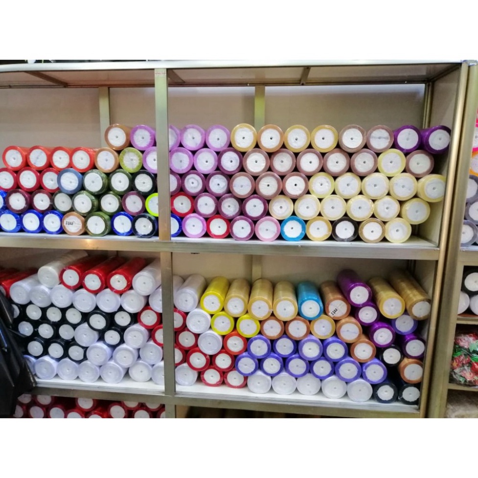 Ruy băng lụa cuộn dài 22m bản rộng 1cm/2cm/4cm đủ màu sắc - phụ kiện làm hoa, hoa giả, cây giả,hangthuan87