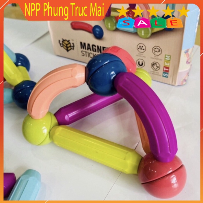 [AN TOAN CHO BÉ] Bộ Đồ Chơi Xếp Hình Nam Châm, Lắp Ráp Lego Thông Minh Cho Bé, Giúp Trẻ Em Phát Triển Trí Tuệ