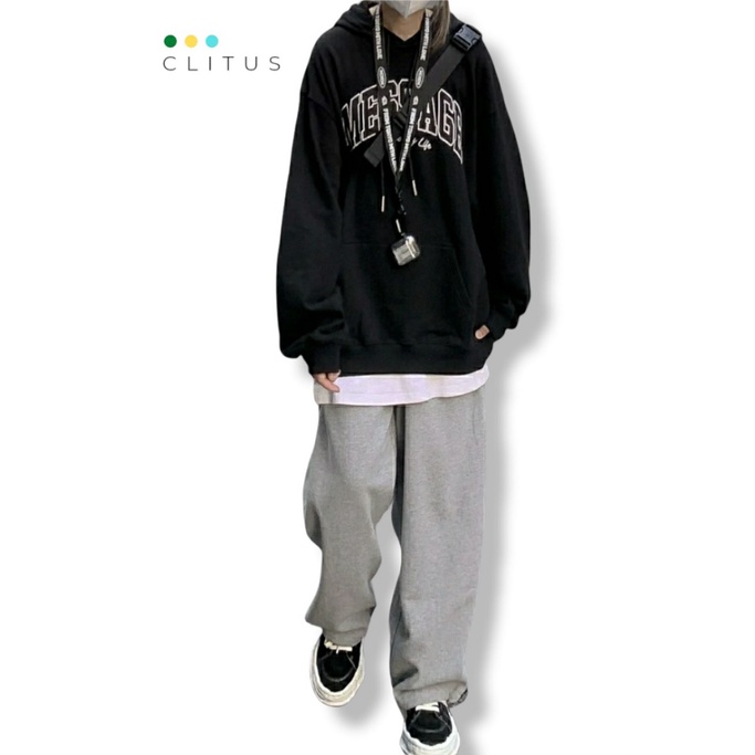 Áo HOODIE unisex Nón Rộng MESSA Chất Siêu Dày Đẹp - CLITUS FASHION