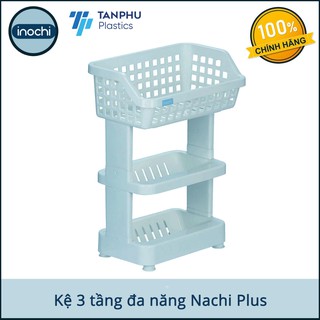 Kệ 3 tầng đa năng Inochi Nachi Plus hàng xuất Nhật - Dùng trang nhà bếp, nhà tắm tiện ích gọn gàng