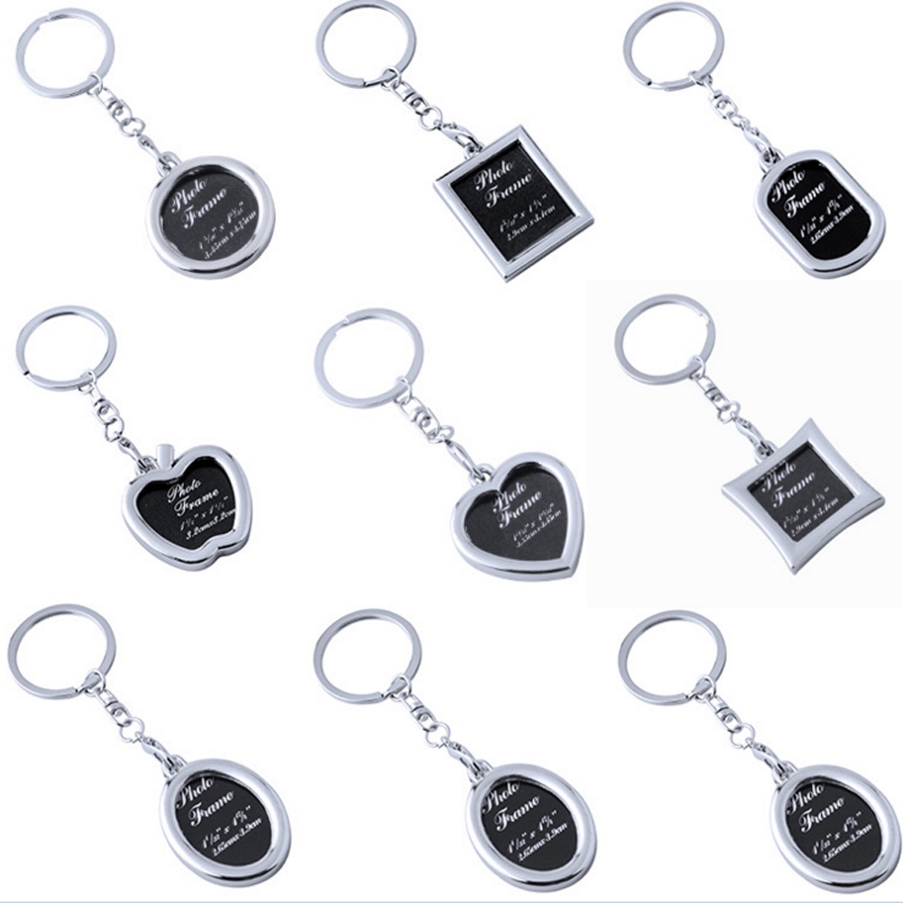 Móc khóa khung ảnh bằng hợp kim sáng tạo xinh xắn