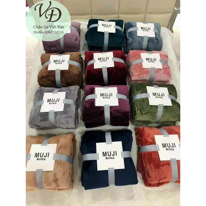 Chăn Muji Cao Cấp - Mềm Mượt - Kích Thước: 2m x 2,3m