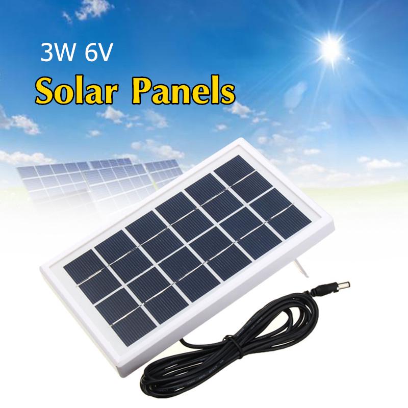 Tấm pin năng lượng mặt trời mini 6V 3W dành cho pin sạc điện thoại
