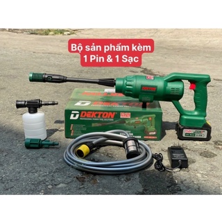 Máy rửa xe pin dekton m21-rx775 thân máy chưa pin xạc
