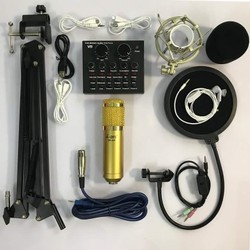 _COMBO THU ÂM SOUND CARD V8 + MICRO AMI BM-900