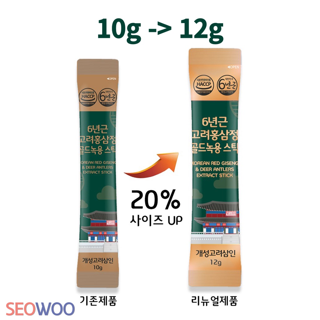 Tinh chất nhung hươu hồng sâm 6 năm tuồi GeaSong Korea 12g * 30 gói
