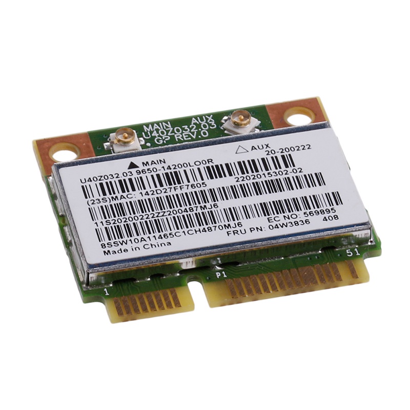 Thẻ Không Dây Băng Tần Kép Hình Ngôi Sao Bcmmy Cho BCM943142Card Mạng Mini PCI-e 2.4G / 5G BT4.0 Pcie 802.11b / g / n