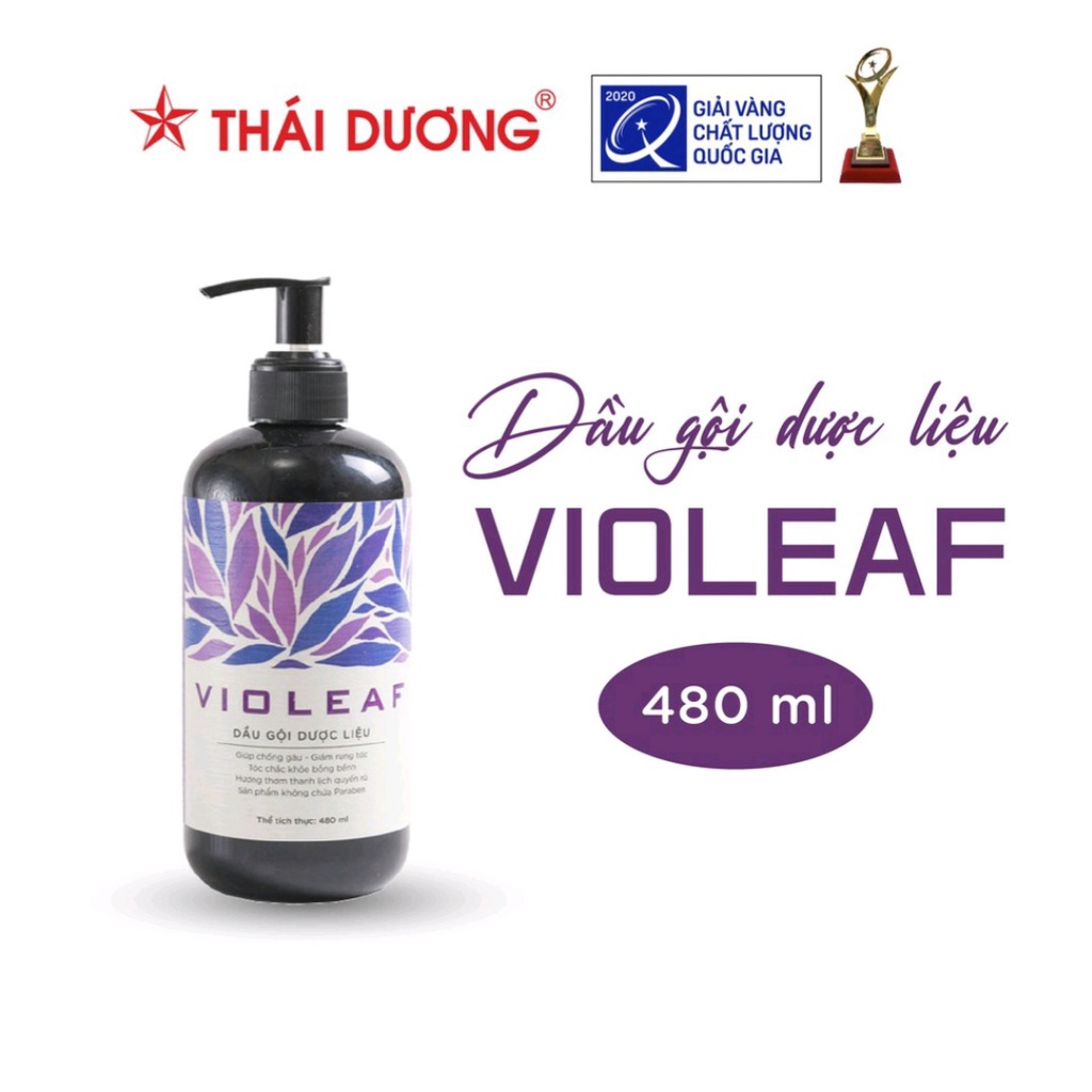 Dầu gội dược liệu Violeaf - Chai 480ml _ Chính hãng Sao Thái Dương