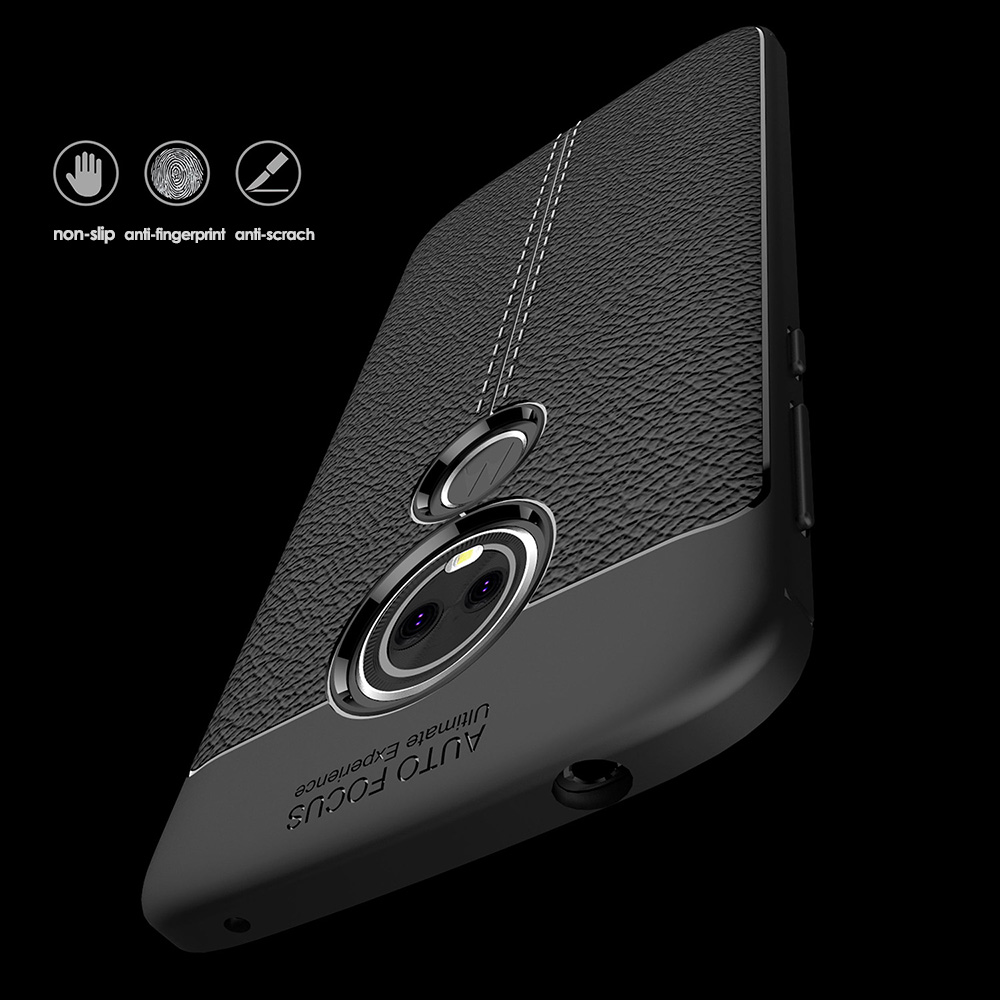 UFlaxe Ốp Lưng Điện Thoại Mềm Cho Motorola Moto Z2 Z3 Play Bề mặt da vải thiều Siêu Mỏng Chống Sốc LZ