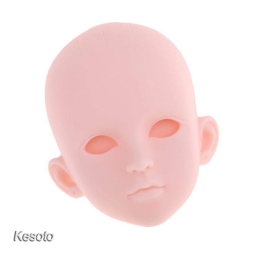 [KESOTO] 1/4 Female Bjd Doll Head Sculpt Ball-Jointed Doll Body Parts Head Sculpture phao