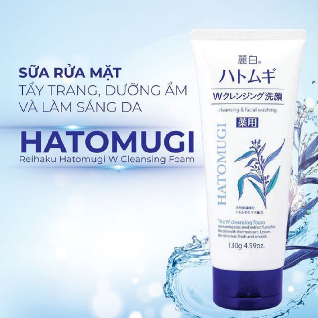 Sửa rửa mặt Ý Dĩ Hatomugi Naturie Nhật Bản