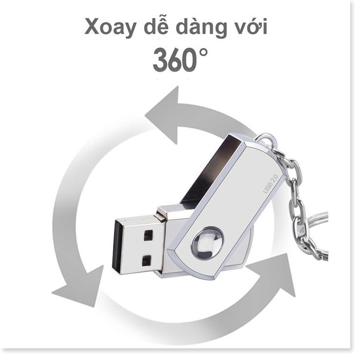 Usb 2.0 tốc độ cao bằng thép không gỉ xoay 360 độ cùng khả năng chống nước